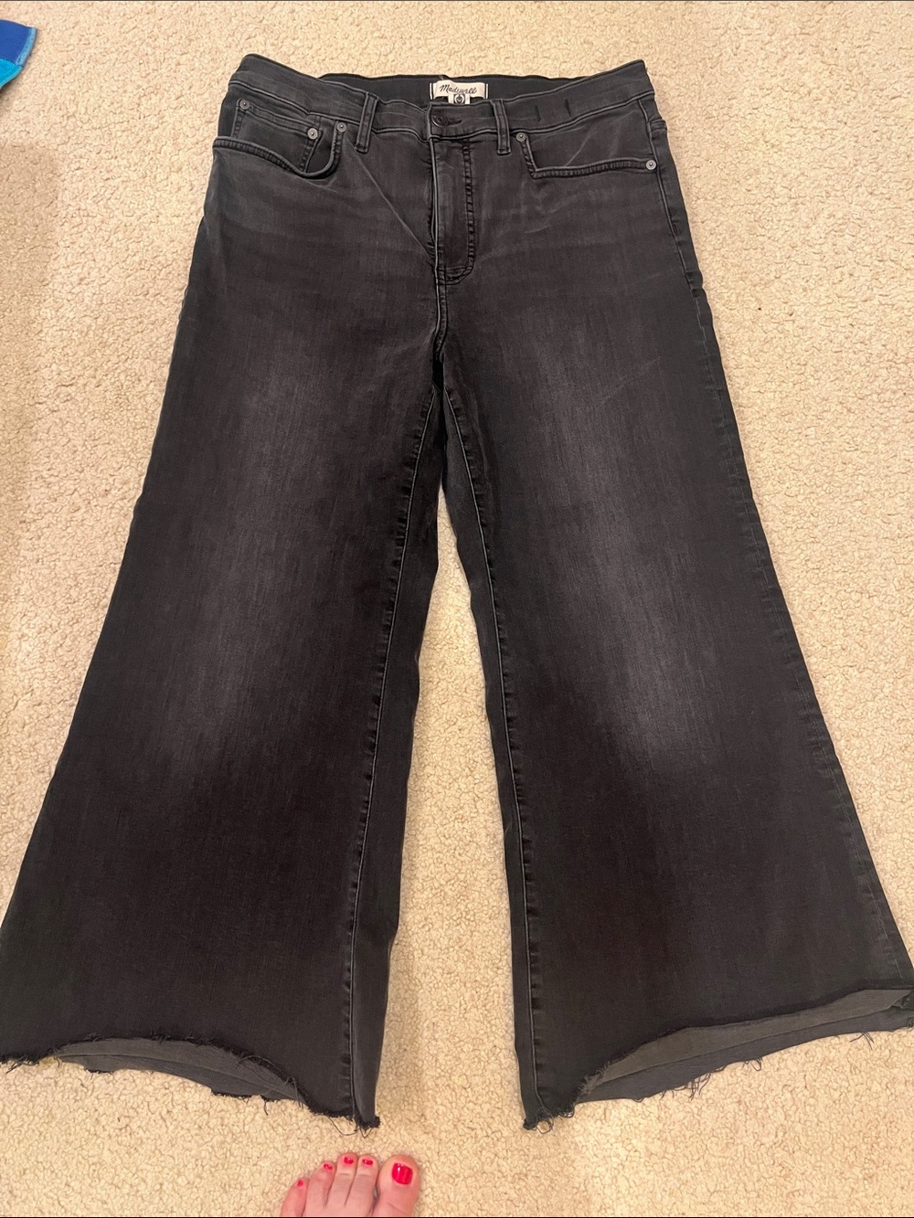 Madewell washed Black Wide-Leg Women’s Jeans